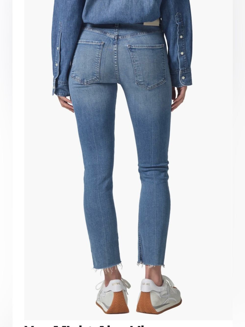 Citizens of humanity, Isola Raw Hem Crop Straight Leg Jeans size 30 - Picture 2 of 5